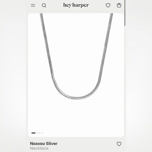 NWOT Hey Harper Nassau Silver Necklace